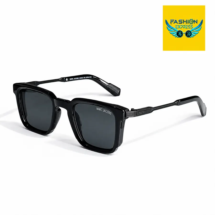 MJ Black Sunglass - Side View